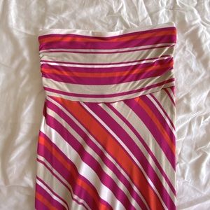 Banana republic pink stripe maxi dress size Xs